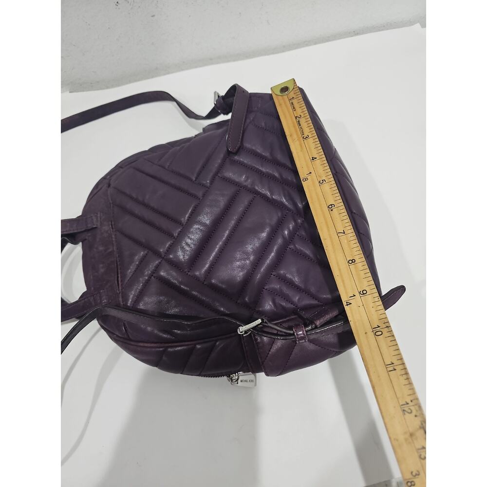 Michael Kors Abbey Medium Backpack in Plum / Purple is a stylish Soft Leather - Picture 14 of 16